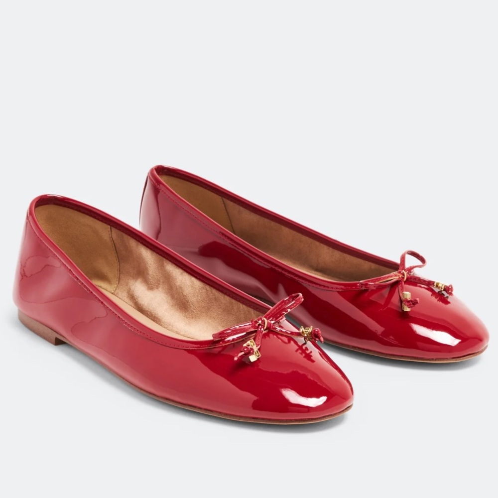Sam Edelman Felicia Red Ballet Flats - Picture 2 of 11